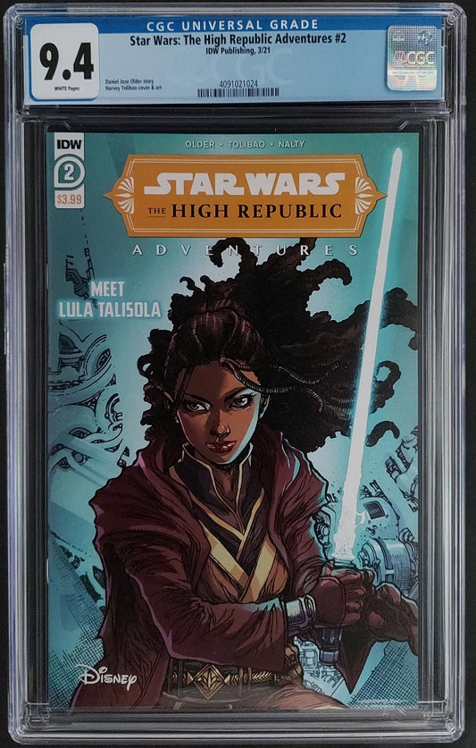 CGC 9.4 Star Wars: The High Republic Adventures 2 (1st Marchion Ro)